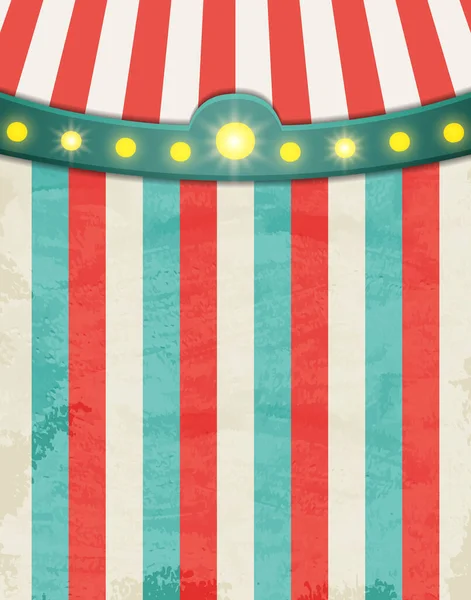 Zirkusgestreifter Hintergrund Mit Vintage Zelt Design Für Präsentation Konzert Show — Stockvektor