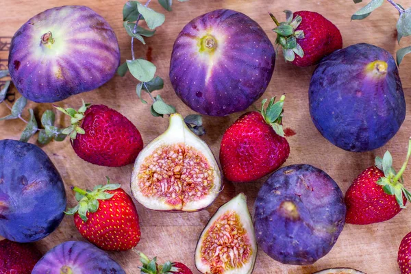 Fresh Figas Strawberry — Stock Photo, Image