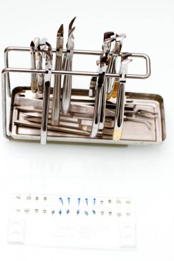 Araçlar ortodontist dişçi ayarla 