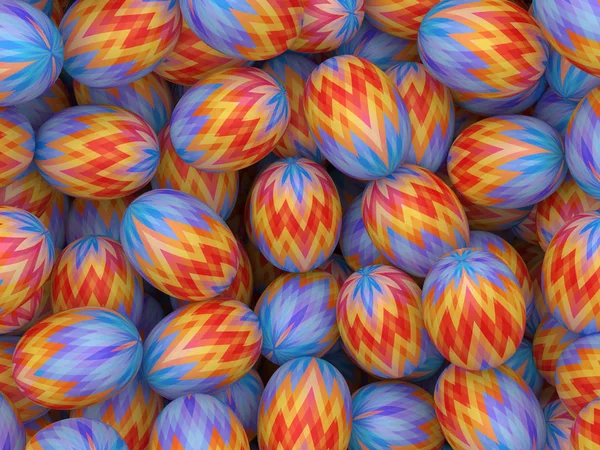 Renkli paskalya yumurtaları — Stok fotoğraf
