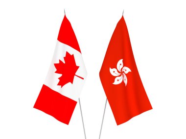 Hong Kong ve Kanada bayrakları