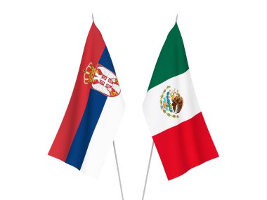 Sırbistan ve Meksika bayrakları