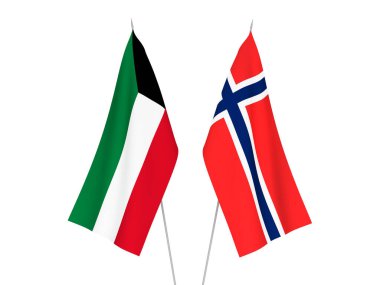 Norveç ve Kuveyt bayrakları