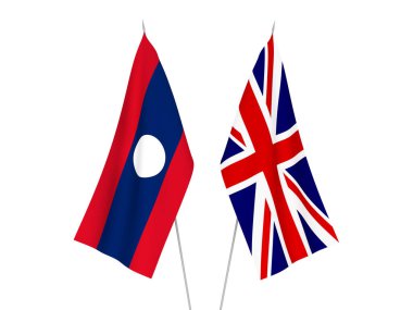 Büyük Britanya ve Laos bayrakları