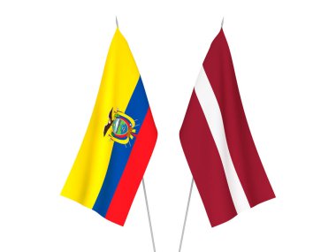 Letonya ve Ekvador bayrakları