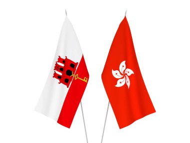 Hong Kong ve Cebelitarık bayrakları