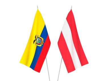 Ekvador ve Avusturya bayrakları