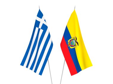 Yunanistan ve Ekvador bayrakları