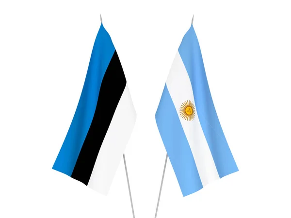 Σημαία Αργεντινής και Εσθονίας — Φωτογραφία Αρχείου