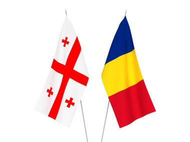 Romanya ve Gürcistan bayrakları