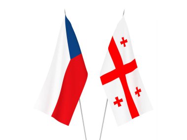 Gürcistan ve Çek Cumhuriyeti bayrakları