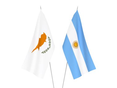 Arjantin ve Kıbrıs bayrakları