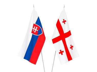 Gürcistan ve Slovakya bayrakları