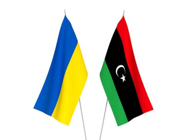 Ukrayna ve Libya bayrakları