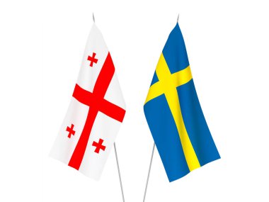 İsveç ve Gürcistan bayrakları