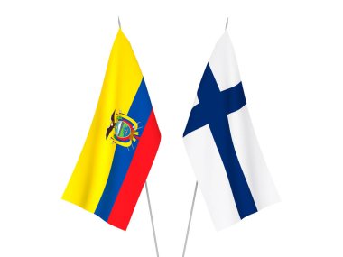 Ekvador ve Finlandiya bayrakları