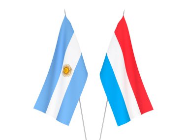 Lüksemburg ve Arjantin bayrakları