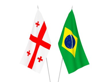 Brezilya ve Gürcistan bayrakları