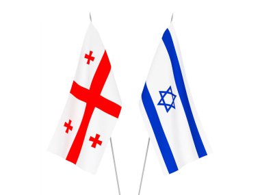 Gürcistan ve İsrail bayrakları