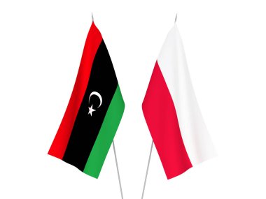 Libya ve Polonya bayrakları