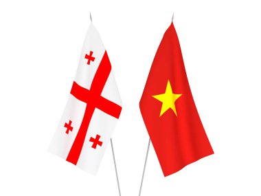 Vietnam ve Georgia bayrakları