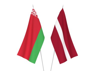 Letonya ve Belarus bayrakları