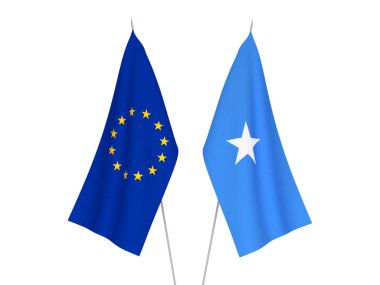 Avrupa Birliği ve Somali bayrakları