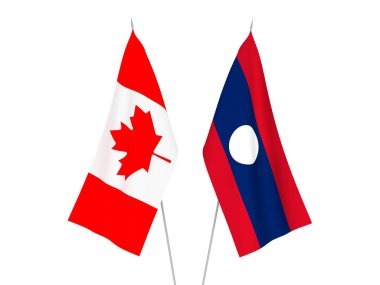 Laos ve Kanada bayrakları