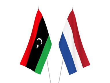 Hollanda ve Libya bayrakları