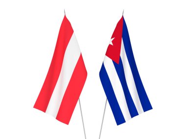 Küba ve Avusturya bayrakları