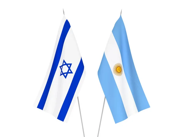 Σημαία Αργεντινής και Ισραήλ — Φωτογραφία Αρχείου