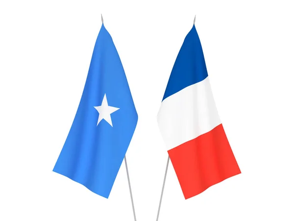 Francie a Somálsko příznaky — Stock fotografie