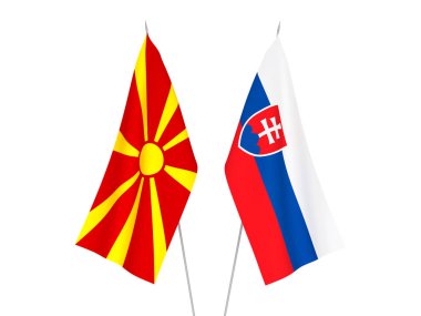 Kuzey Makedonya ve Slovakya bayrakları