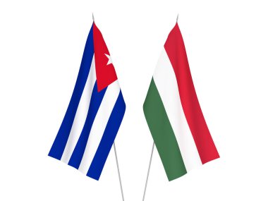 Küba ve Macaristan bayrakları