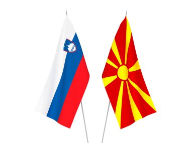 Slovenya ve Kuzey Makedonya bayrak sallıyor