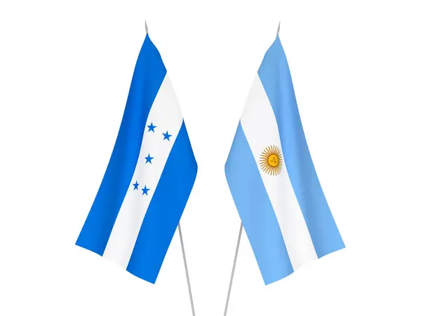 Drapeaux Honduras et Argentine — Photo