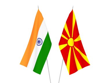 Hindistan ve Kuzey Makedonya bayrakları