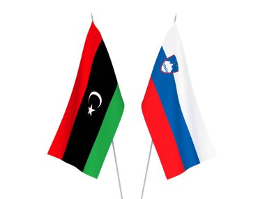 Slovenya ve Libya bayrakları