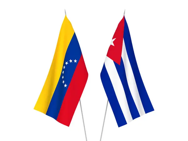 Σημαίες Κούβας και Βενεζουέλας — Φωτογραφία Αρχείου