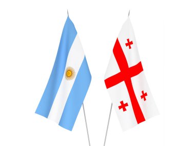 Gürcistan ve Arjantin bayrakları