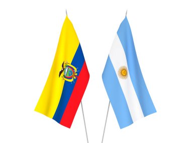 Ekvador ve Arjantin bayrakları