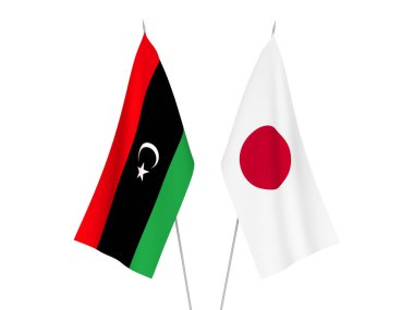 Japonya ve Libya bayrakları