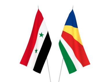 Seyşeller ve Suriye bayrakları