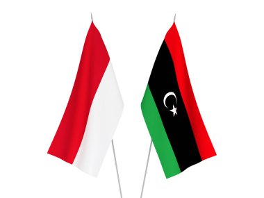 Libya ve Endonezya bayrakları