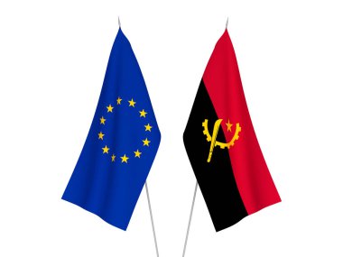 Avrupa Birliği ve Angola bayrakları