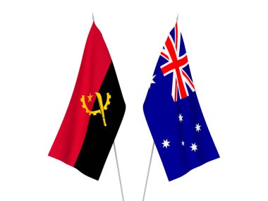 Avustralya ve Angola bayrakları