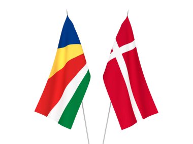 Seychelles and Denmark flags