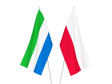 Sierra Leone and Poland flags