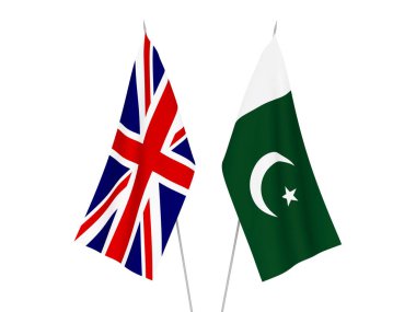 Great Britain and Pakistan flags