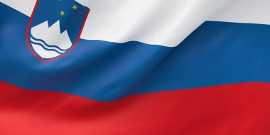 Slovenya Ulusal Kumaş Dalgası Kapanış Bayrağı